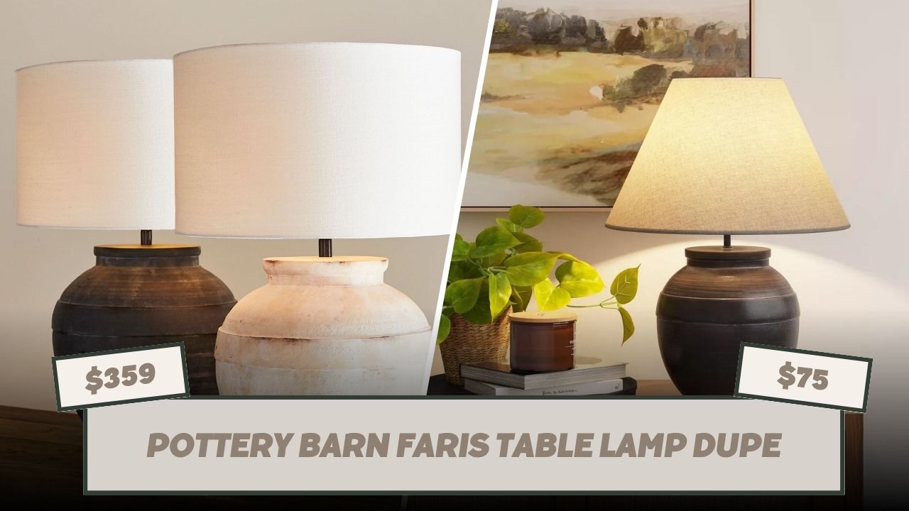 Pottery Barn Faris Table Lamp Dupe